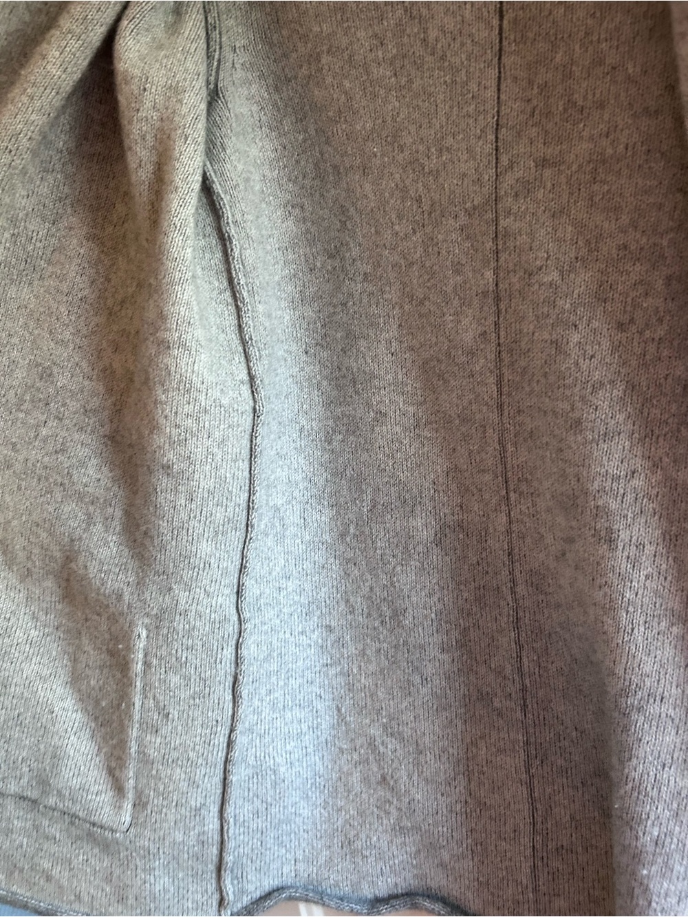 Babaton Gray Wool Cashmere Long Open Cardigan Sweater Pockets - Picture 12 of 16